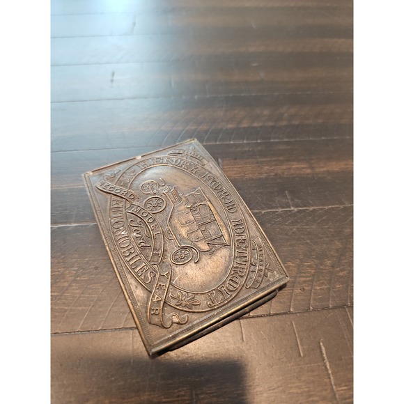 Henry Ford Vintage Belt Buckle Detroit Bronze Model T - Picture 3 of 6